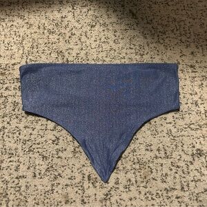 PacSun L.A. Hearts Blue & Silver Tube Top Size Medium